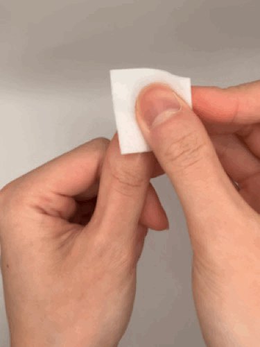 Cleanse with alcohol wipe